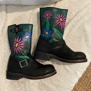 HARLEY DAVIDSON Women Leather Boots Size 6